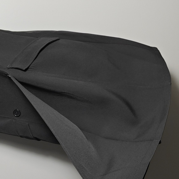 MAX STUDIO NWT Elegant Black Sleeveless Faux Wrap Dress w/ Buttons Size Large - Picture 14 of 15